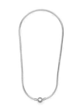 ✅Pandora Moments Snake Silver Chain Necklace Class 50cm Chain Necklace Round💖